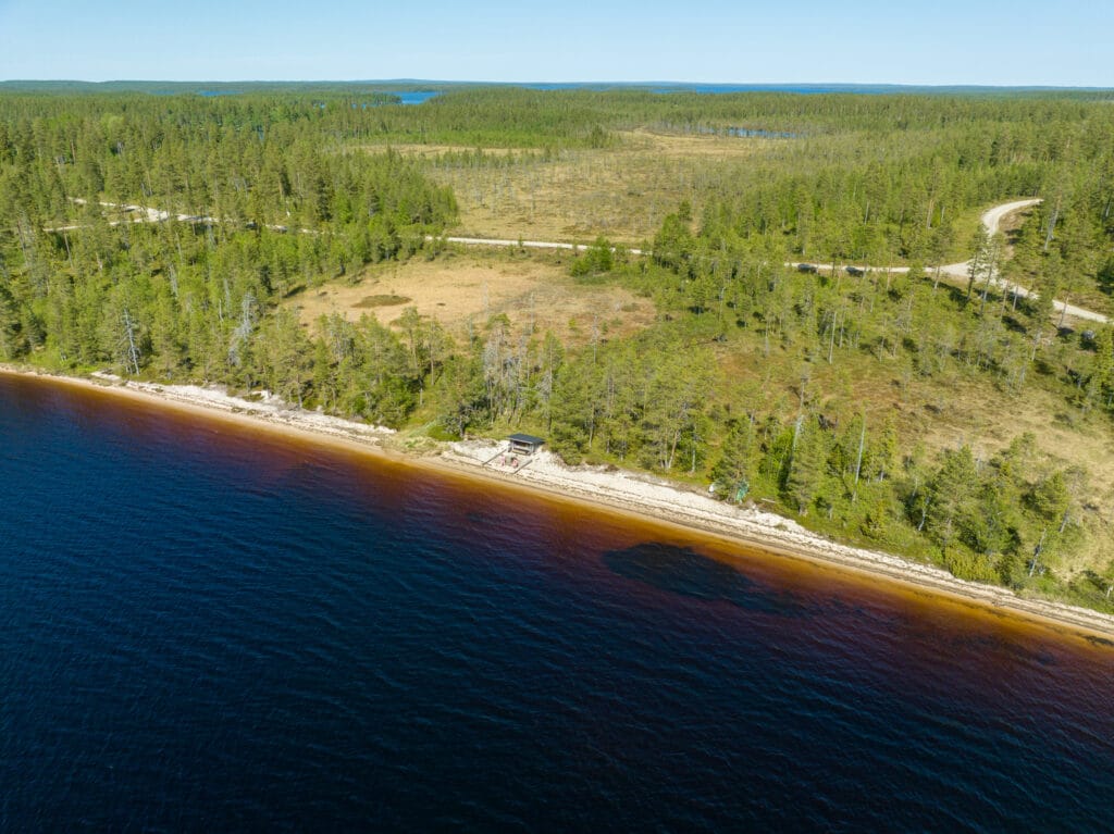 ilmakuva Koirajärveltä.