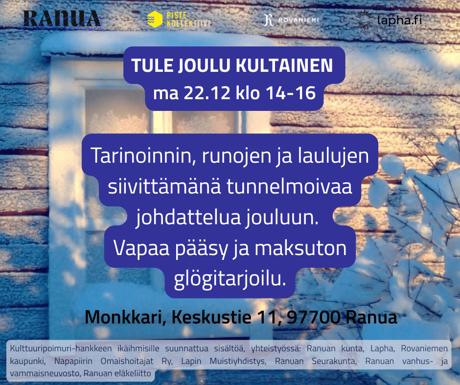 Tule Joulu Kultainen Ranua