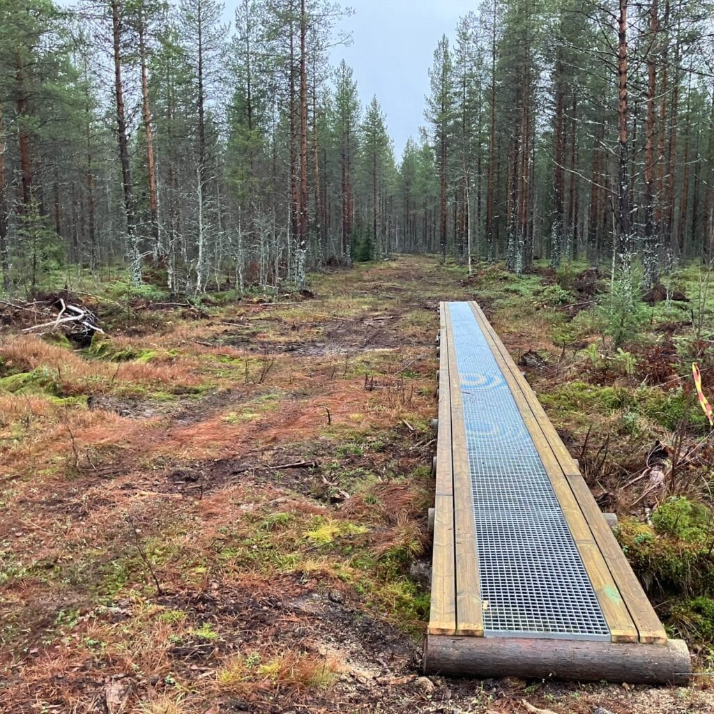 Ritiläsilta Honkivaaran monikäyttöreitillä.