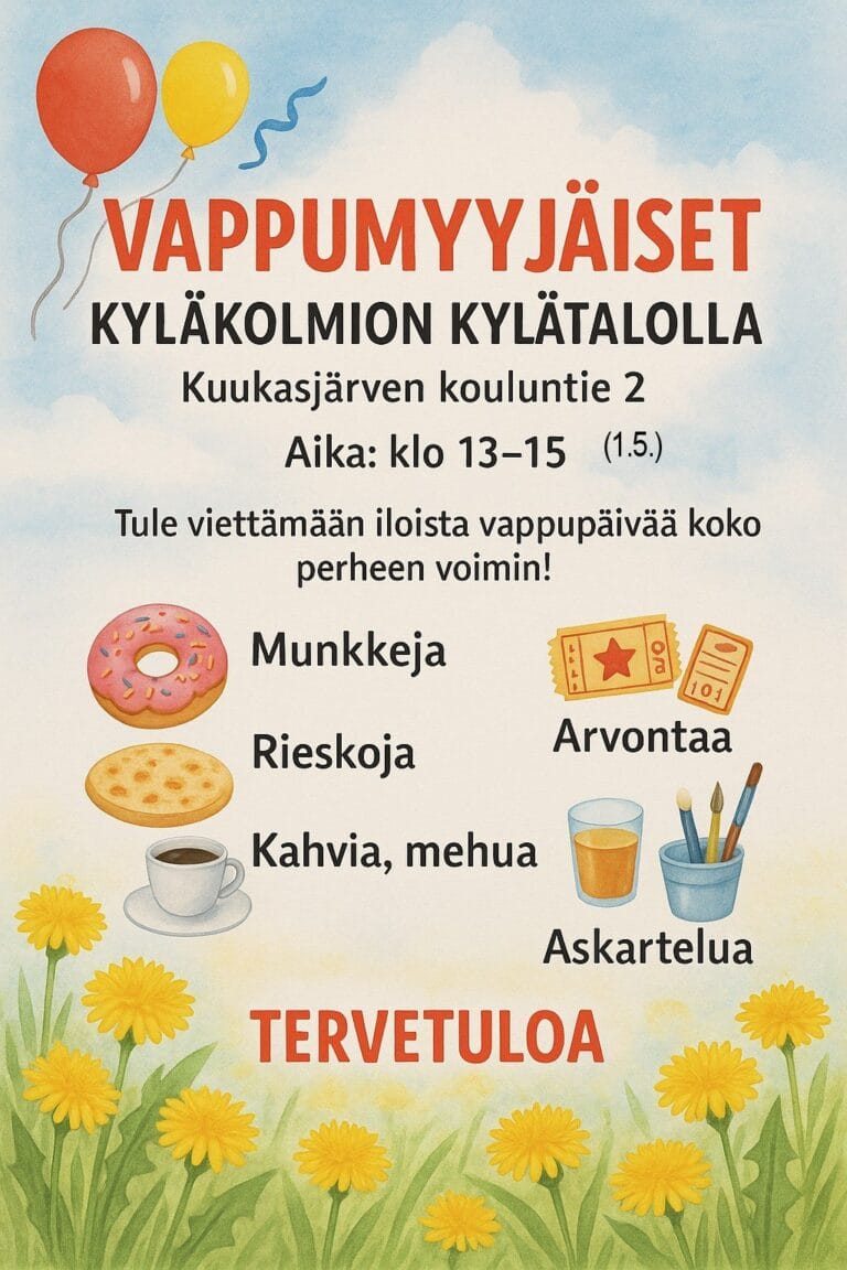 Kyläkolmion vappumyyjäiset