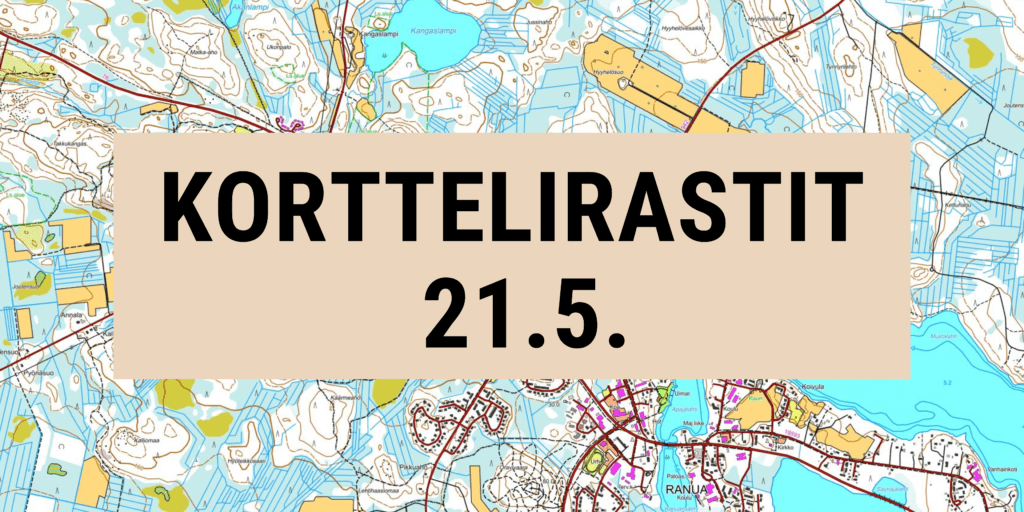 Korttelirastit 21.5. + kartta
