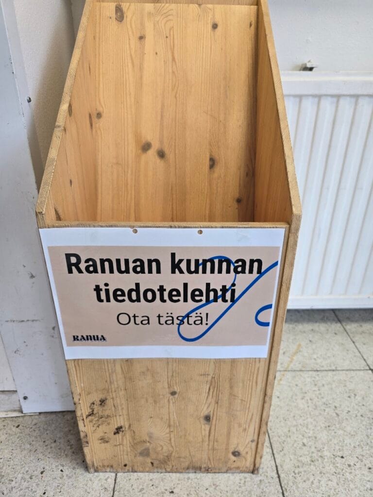 Tiedotelehti on paikoin loppunut, uusi painos tulossa