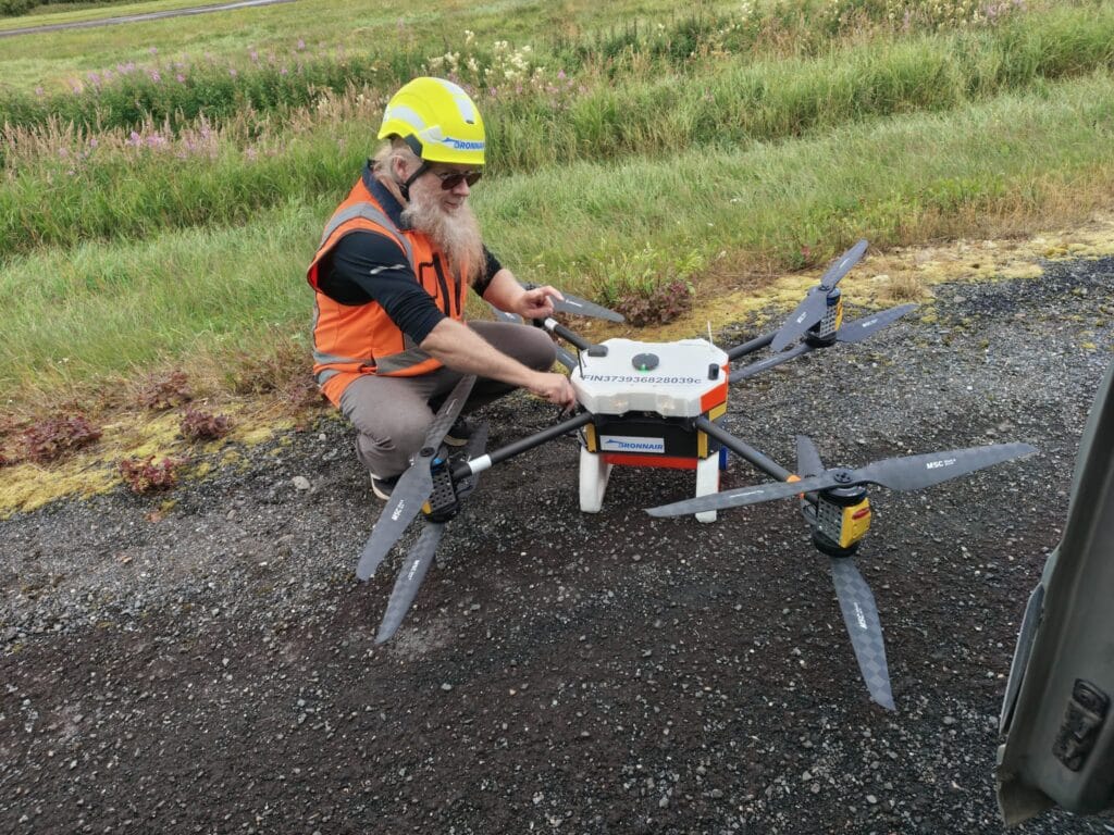 Swedish Minerals tekee dronemittauksia Asentolamminojalla