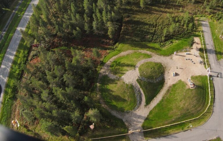Saukonmäki ilmasta kuvattuna.